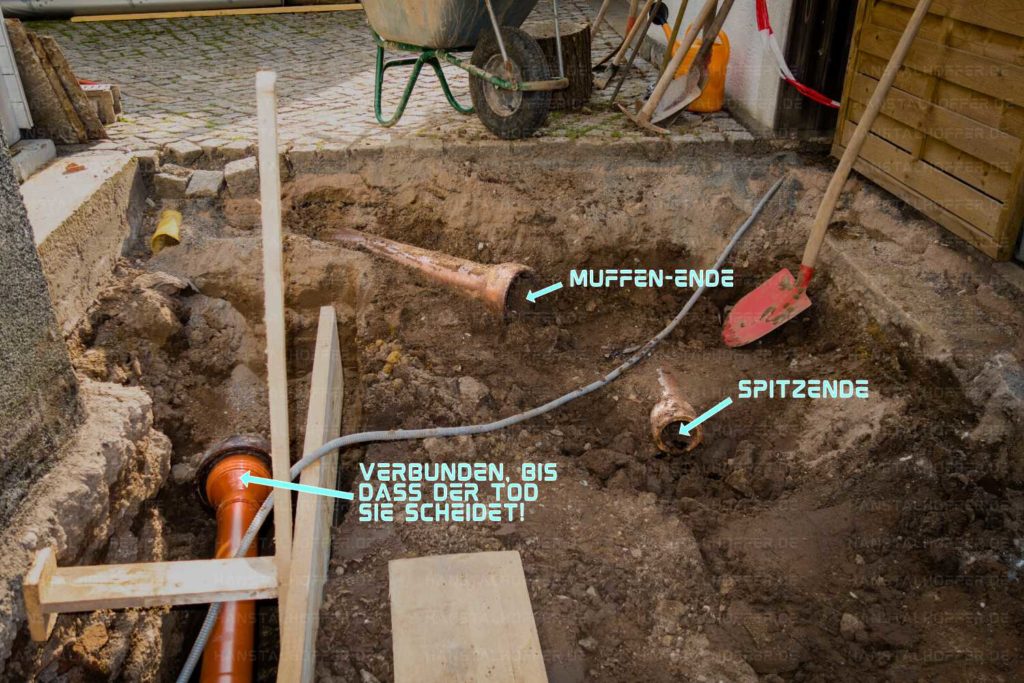 Der richtige Adapter für die Verbindung von HT und KGRohren mit älteren Abflussrohren aus Ton